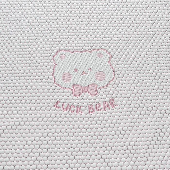 91家纺网 家纺一手货源 找家纺 梵朴 2025新款直播A类冰豆豆凉席席子三件套凉豆豆软凉席可机洗空调席子 LUCK熊-粉