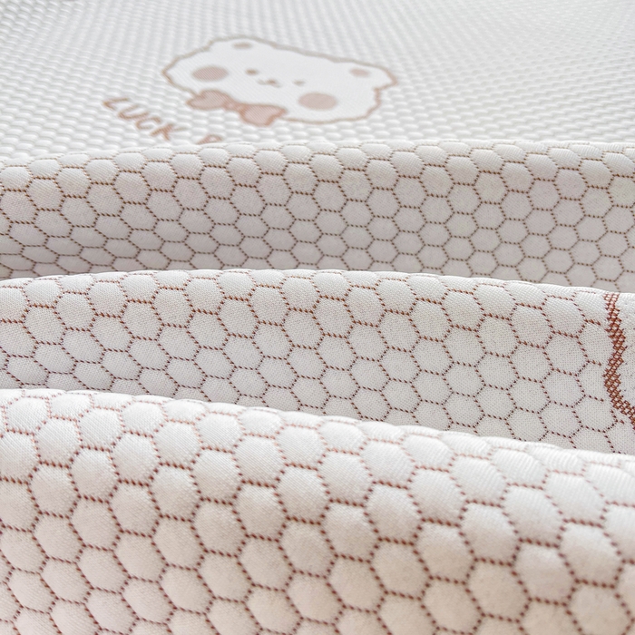 91家纺网 家纺一手货源 找家纺 梵朴 2025新款直播A类冰豆豆凉席席子三件套凉豆豆软凉席可机洗空调席子 LUCK熊-咖