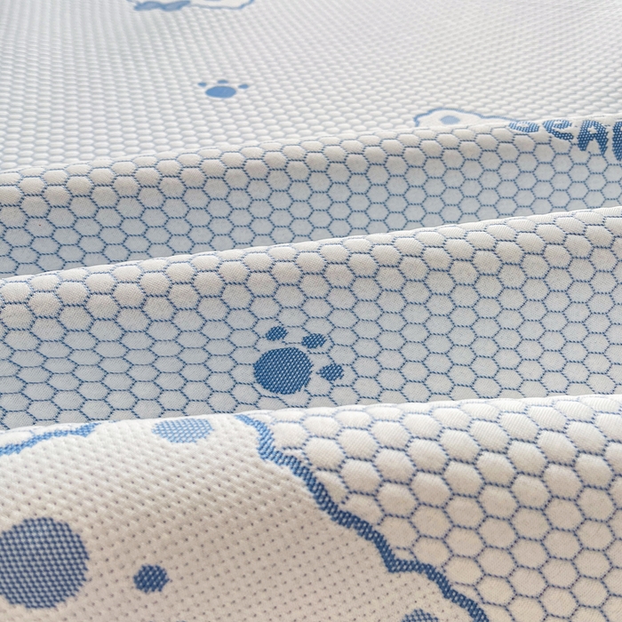 91家纺网 家纺一手货源 找家纺 梵朴 2025新款直播A类冰豆豆凉席席子三件套凉豆豆软凉席可机洗空调席子 LUCK熊-蓝