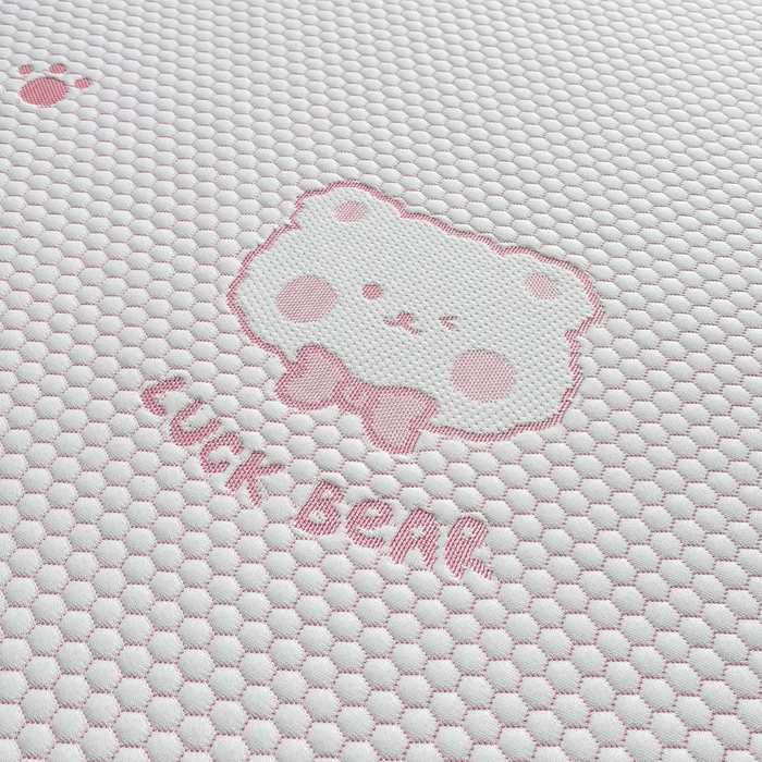 91家纺网 家纺一手货源 找家纺 梵朴 2025新款直播A类冰豆豆凉席席子三件套凉豆豆软凉席可机洗空调席子 LUCK熊-粉