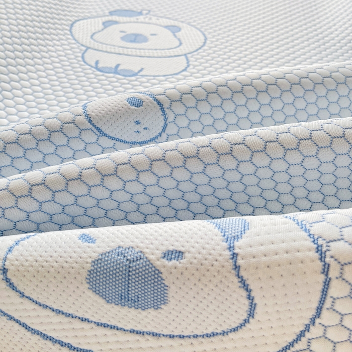 91家纺网 家纺一手货源 找家纺 梵朴 2025新款直播A类冰豆豆凉席席子三件套凉豆豆软凉席可机洗空调席子 卡皮巴拉-蓝