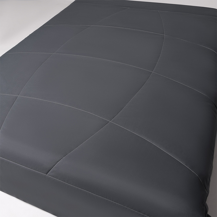 91家纺网 家纺一手货源 找家纺 招财狼家纺 2025新款亚朵同款7A活性印染抗菌夏凉被空调被夏被 凉感灰