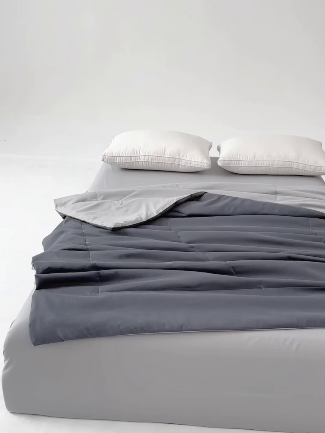 91家纺网 家纺一手货源 找家纺 招财狼家纺 2025新款亚朵同款7A活性印染抗菌夏凉被空调被夏被 凉感灰