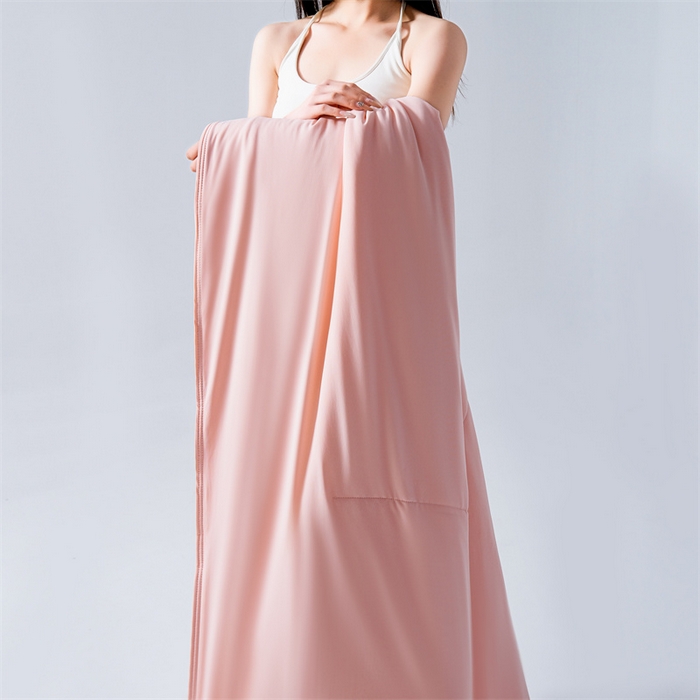 91家纺网 家纺一手货源 找家纺 满圆红家纺 2025新款满圆红星球同款双面双感夏凉被 沁雪粉玉