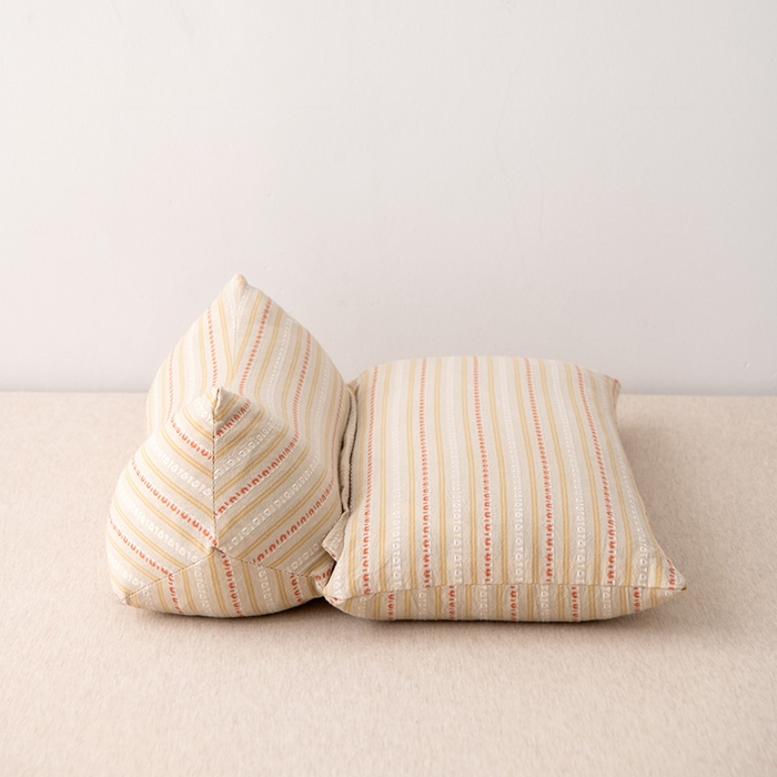 91家纺网 家纺一手货源 找家纺 大熊枕芯 2025新款全棉水洗棉荞麦三角组合枕 枕头枕芯 三角组合款-卡其 三角组合枕/对