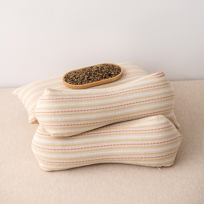 91家纺网 家纺一手货源 找家纺 大熊枕芯 2025新款全棉水洗棉荞麦三角组合枕 枕头枕芯 三角组合款-卡其 三角组合枕/对