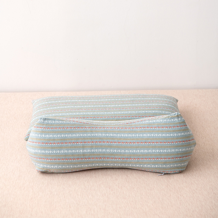 91家纺网 家纺一手货源 找家纺 大熊枕芯 2025新款全棉水洗棉荞麦三角组合枕 枕头枕芯 三角组合款-深蓝 三角组合枕/只