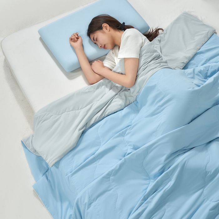 91家纺网 家纺一手货源 找家纺 朴罗 （ 原岚图） 2025新款纯色亲肤舒适锦氨凉感夏被夏凉被空调被 青出于蓝