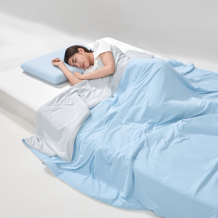 91家纺网 家纺一手货源 找家纺 朴罗 （ 原岚图） 2025新款纯色亲肤舒适锦氨凉感夏被夏凉被空调被 青出于蓝