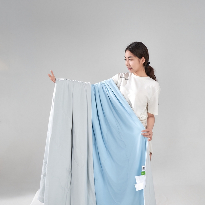 朴罗 （ 原岚图） 2025新款纯色亲肤舒适锦氨凉感夏被夏凉被空调被 青出于蓝