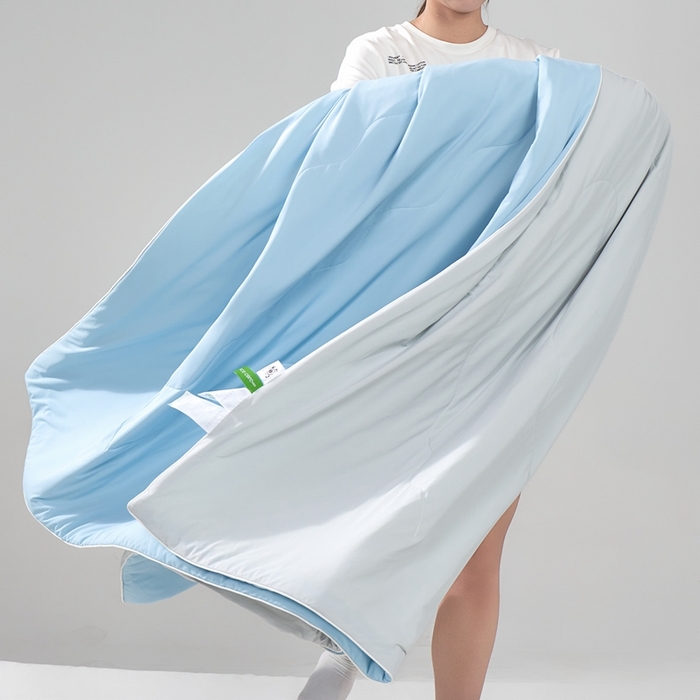 91家纺网 家纺一手货源 找家纺 朴罗 （ 原岚图） 2025新款纯色亲肤舒适锦氨凉感夏被夏凉被空调被 青出于蓝