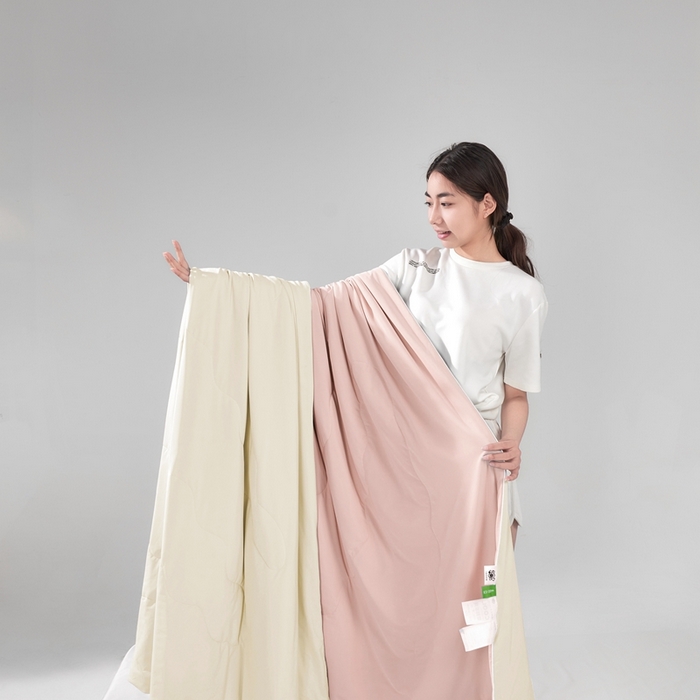 朴罗 （ 原岚图） 2025新款纯色亲肤舒适锦氨凉感夏被夏凉被空调被 少女粉