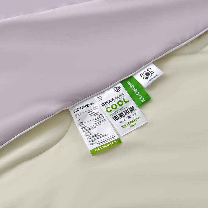 91家纺网 家纺一手货源 找家纺 朴罗 （ 原岚图） 2025新款纯色亲肤舒适锦氨凉感夏被夏凉被空调被 微醺紫