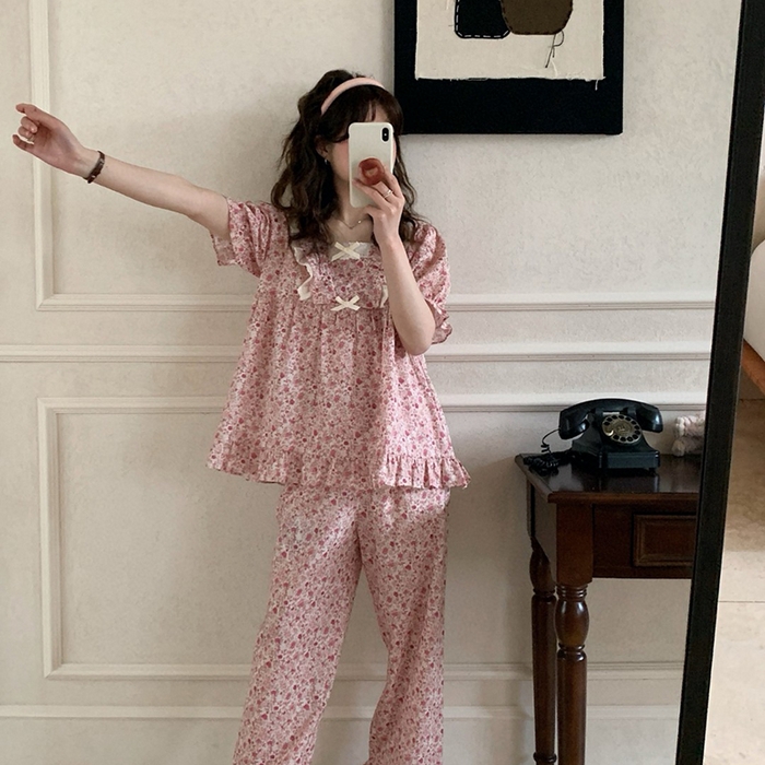 91家纺网 家纺一手货源 找家纺 （总）妍景家居生活馆 2025新款25605-碎花公主风套装