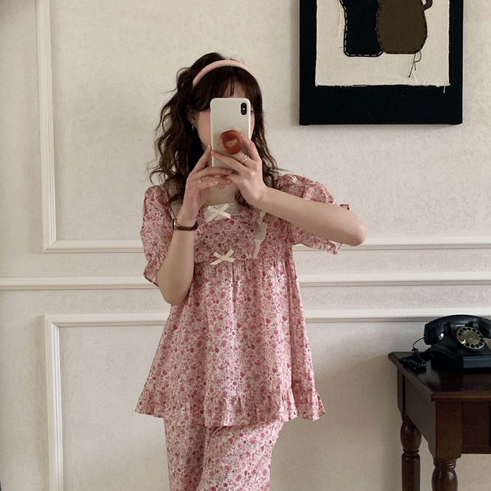 91家纺网 家纺一手货源 找家纺 （总）妍景家居生活馆 2025新款25605-碎花公主风套装