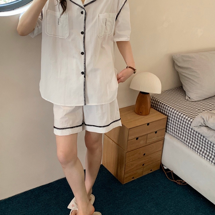 91家纺网 家纺一手货源 找家纺 （总）妍景家居生活馆 2025新款25625-衬衫款韩系简约套装