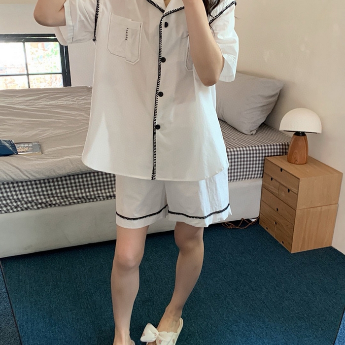 91家纺网 家纺一手货源 找家纺 （总）妍景家居生活馆 2025新款25625-衬衫款韩系简约套装