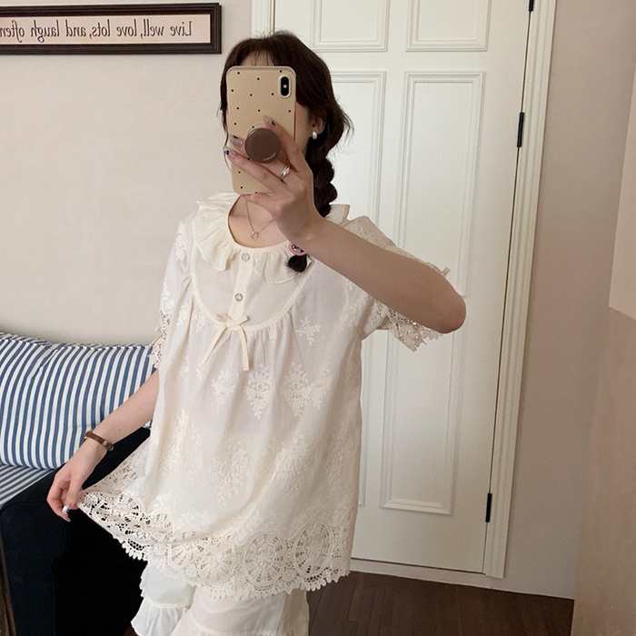 91家纺网 家纺一手货源 找家纺 （总）妍景家居生活馆 2025新款25635-刺绣荷叶边套装