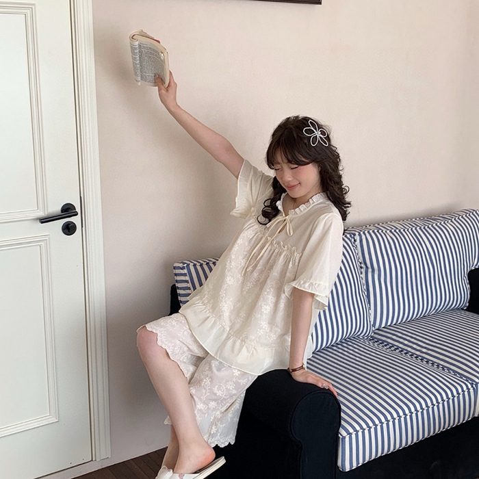 （总）妍景家居生活馆 2025新款25637-雏菊绣花百搭套装