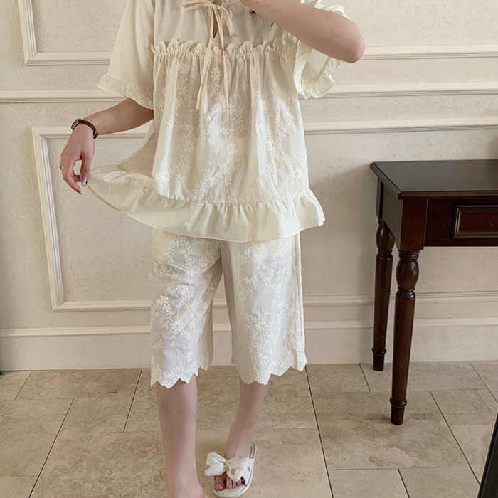 91家纺网 家纺一手货源 找家纺 （总）妍景家居生活馆 2025新款25637-雏菊绣花百搭套装