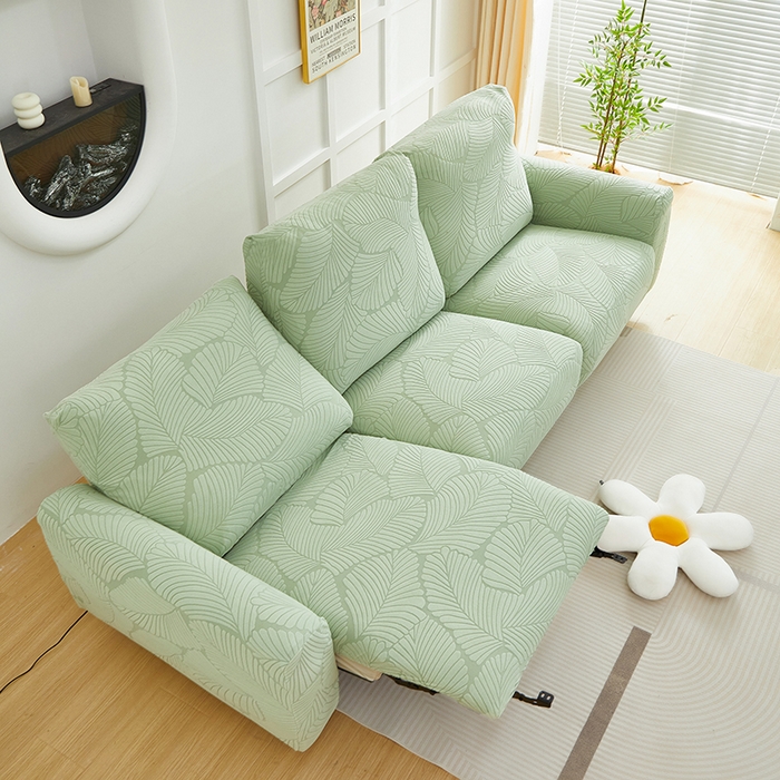 91家纺网 家纺一手货源 找家纺 （总）丝绮鹿 2025新款雕花绒大叶子芝华士沙发套