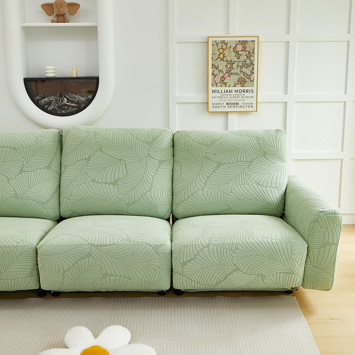 91家纺网 家纺一手货源 找家纺 （总）丝绮鹿 2025新款雕花绒大叶子芝华士沙发套