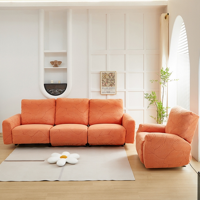 91家纺网 家纺一手货源 找家纺 （总）丝绮鹿 2025新款雕花绒大叶子芝华士沙发套