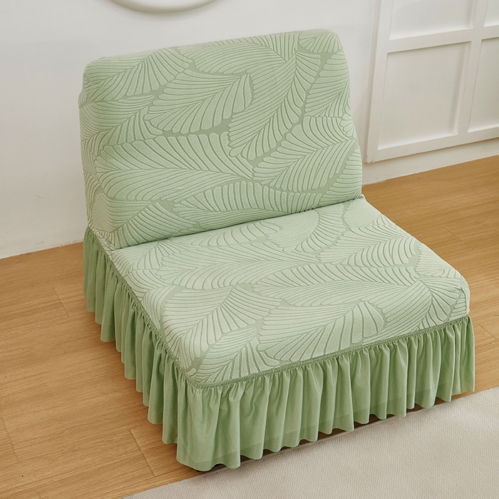 91家纺网 家纺一手货源 找家纺 （总）丝绮鹿 2025新款雕花绒大叶子沙发套裙边款（直排）