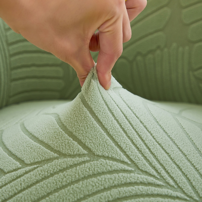 91家纺网 家纺一手货源 找家纺 （总）丝绮鹿 2025新款雕花绒大叶子高扶手椅子套