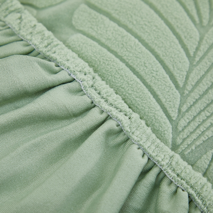 91家纺网 家纺一手货源 找家纺 （总）丝绮鹿 2025新款雕花绒大叶子方块沙发套