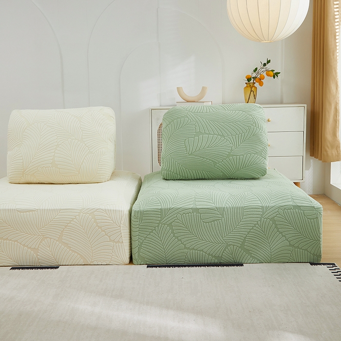 91家纺网 家纺一手货源 找家纺 （总）丝绮鹿 2025新款雕花绒大叶子方块沙发套