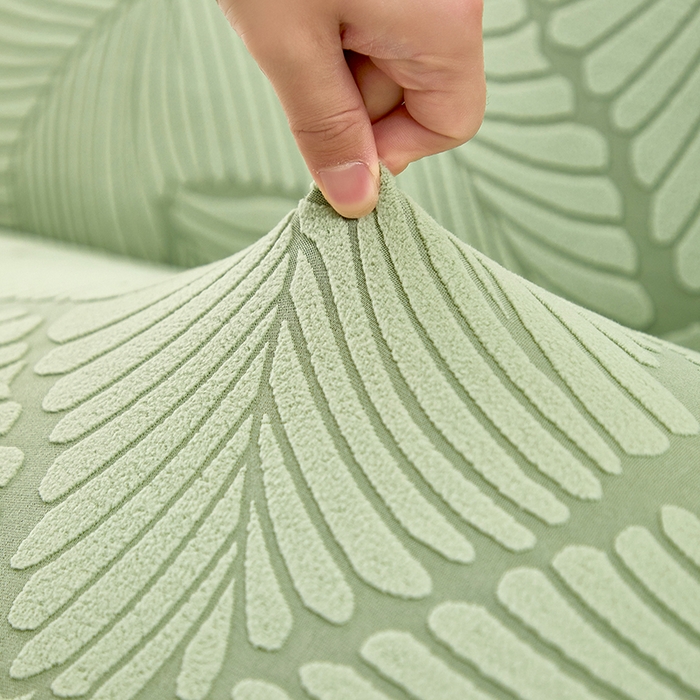 91家纺网 家纺一手货源 找家纺 （总）丝绮鹿 2025新款雕花绒大叶子办公椅子套拉链款