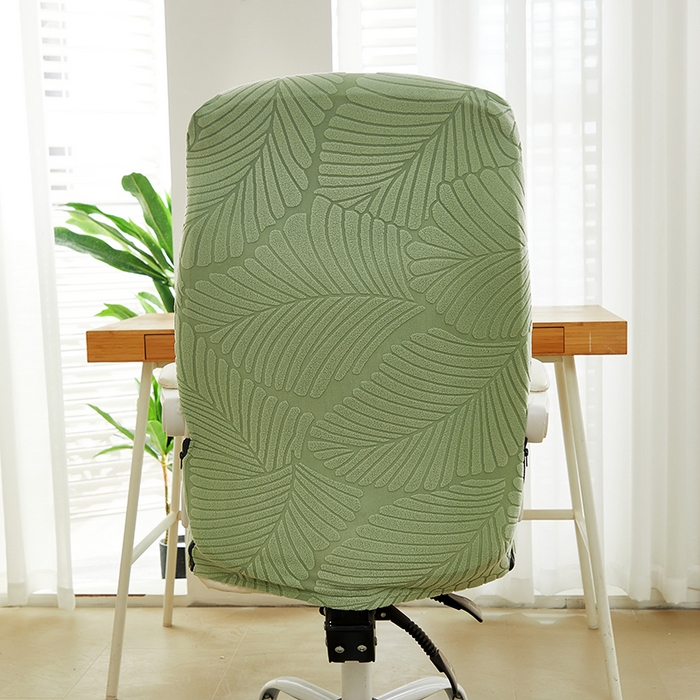 91家纺网 家纺一手货源 找家纺 （总）丝绮鹿 2025新款雕花绒大叶子办公椅子套拉链款