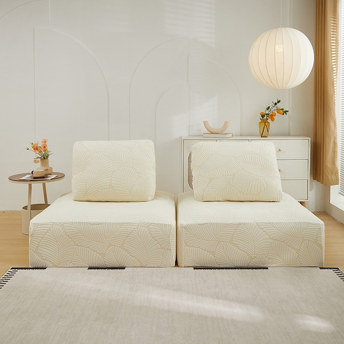 91家纺网 家纺一手货源 找家纺 （总）丝绮鹿 2025新款雕花绒大叶子方块沙发套