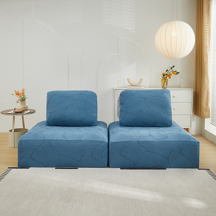 91家纺网 家纺一手货源 找家纺 （总）丝绮鹿 2025新款雕花绒大叶子方块沙发套