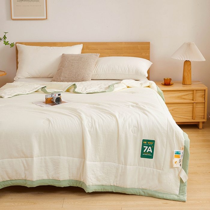 91家纺网 家纺一手货源 找家纺 （总）咏绒家纺工厂店 2025新款7A抗菌原棉大豆夏被夏凉被空调被