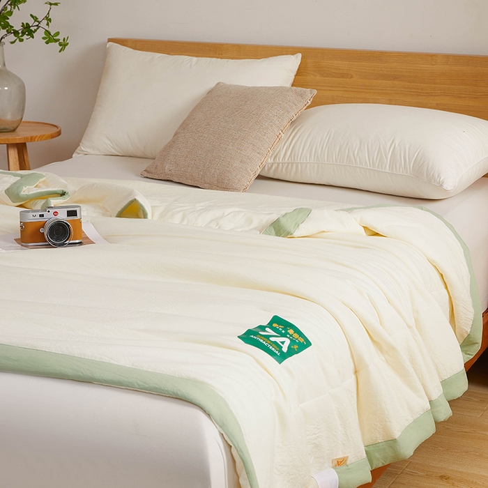 91家纺网 家纺一手货源 找家纺 （总）咏绒家纺工厂店 2025新款7A抗菌原棉大豆夏被夏凉被空调被