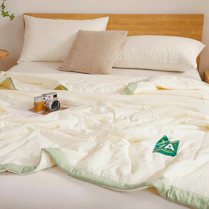 91家纺网 家纺一手货源 找家纺 （总）咏绒家纺工厂店 2025新款7A抗菌原棉大豆夏被夏凉被空调被