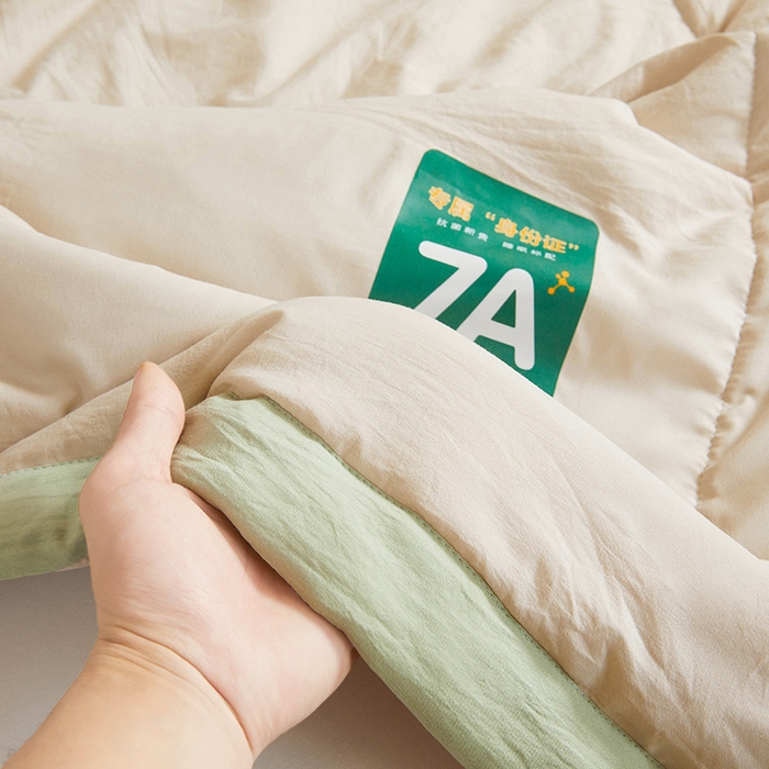 91家纺网 家纺一手货源 找家纺 咏绒家纺工厂店 2025新款7A抗菌原棉大豆夏被夏凉被空调被 高级咖
