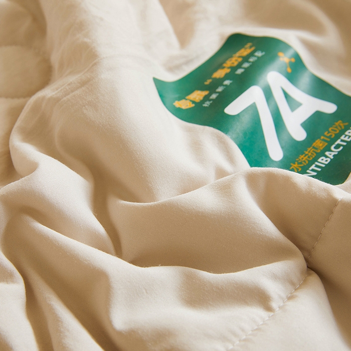 91家纺网 家纺一手货源 找家纺 咏绒家纺工厂店 2025新款7A抗菌原棉大豆夏被夏凉被空调被 高级咖