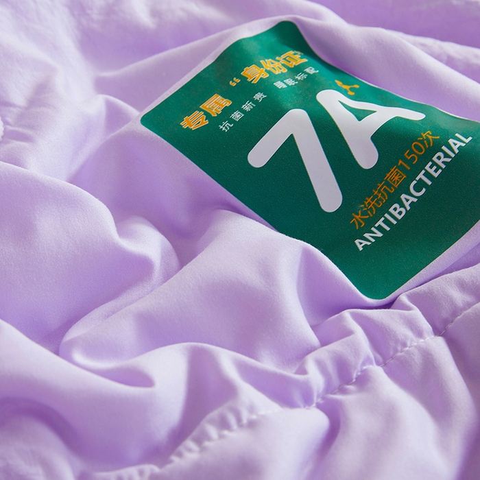 91家纺网 家纺一手货源 找家纺 咏绒家纺工厂店 2025新款7A抗菌原棉大豆夏被夏凉被空调被 香芋紫