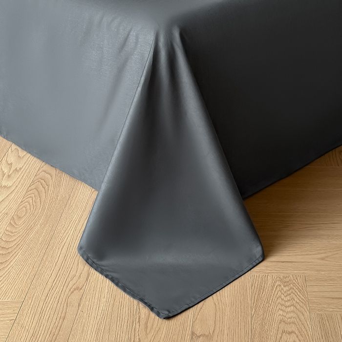 91家纺网 家纺一手货源 找家纺 咏绒家纺工厂店 2025新款色织提花双层纱全棉四件套-如梦-浮岚 浮岚-古典灰