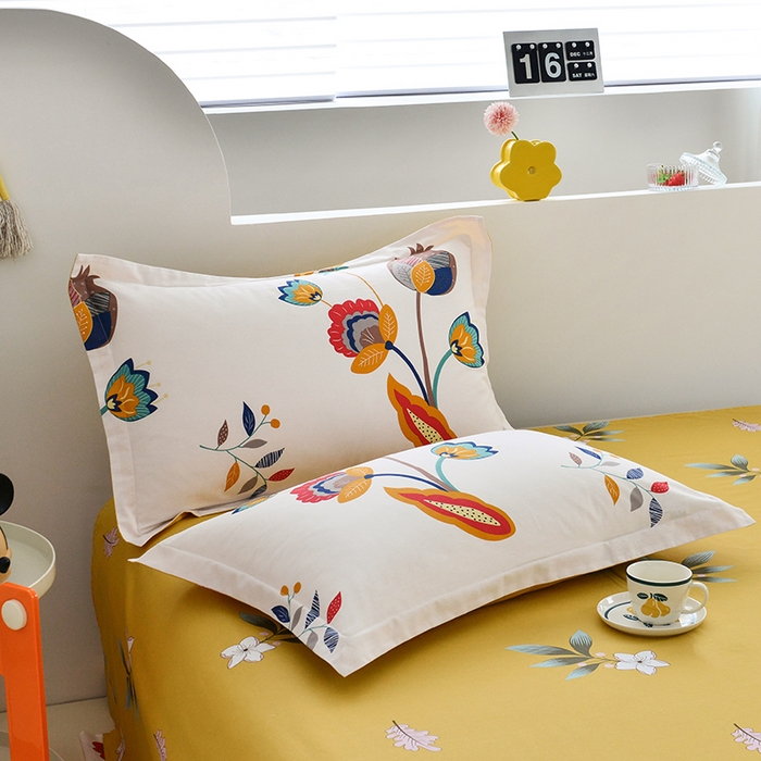 91家纺网 家纺一手货源 找家纺 登登家纺 2025新款全棉单被套 浪漫花语