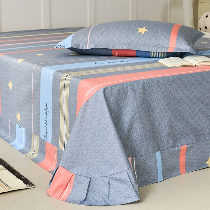 91家纺网 家纺一手货源 找家纺 登登家纺 2025新款全棉单被套 加州故事