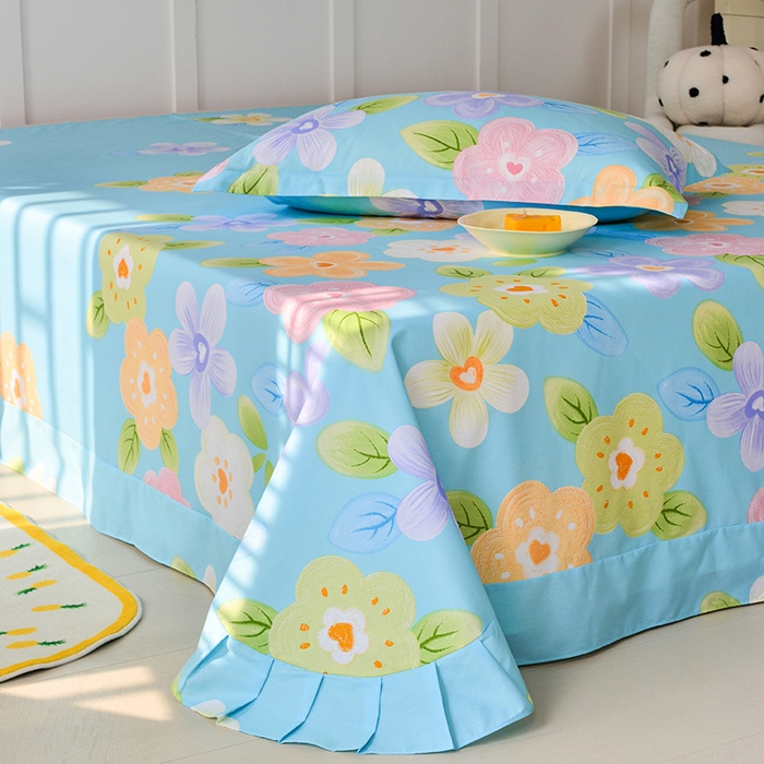 91家纺网 家纺一手货源 找家纺 登登家纺 2025新款全棉单被套 开心记忆