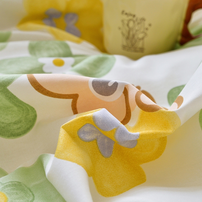 91家纺网 家纺一手货源 找家纺 登登家纺 2025新款全棉单被套 可爱小熊