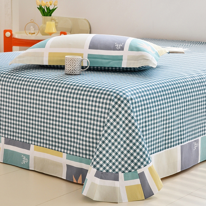 91家纺网 家纺一手货源 找家纺 登登家纺 2025新款全棉单被套 空间悦动