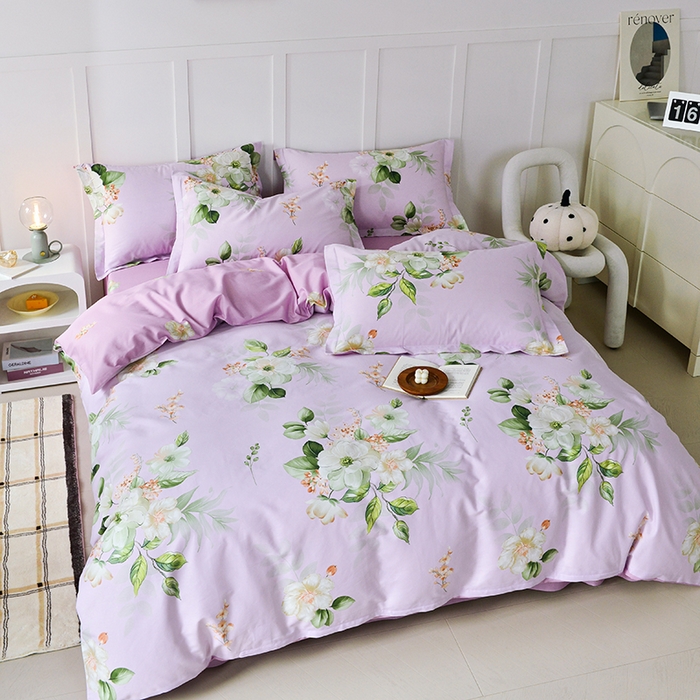 91家纺网 家纺一手货源 找家纺 登登家纺 2025新款全棉单被套 丽芙