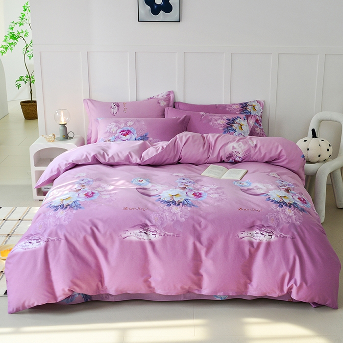 91家纺网 家纺一手货源 找家纺 登登家纺 2025新款全棉单被套 宁静