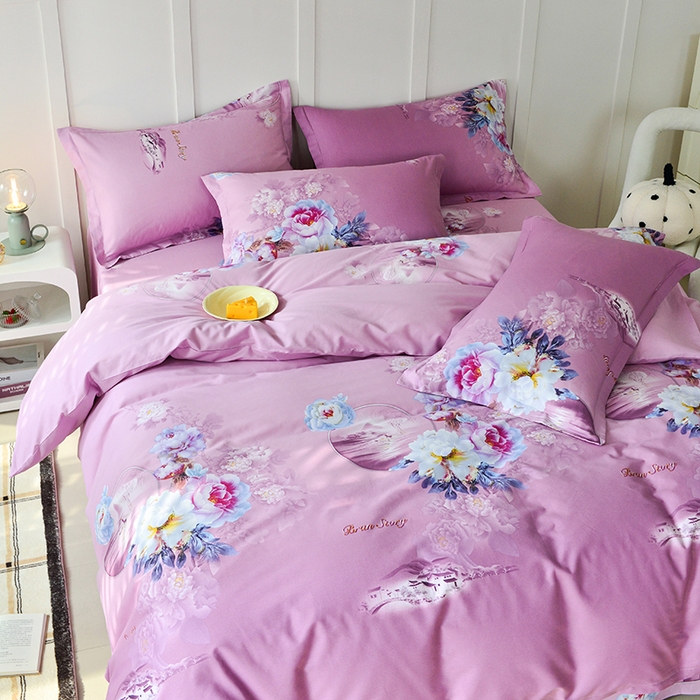 91家纺网 家纺一手货源 找家纺 登登家纺 2025新款全棉单被套 宁静